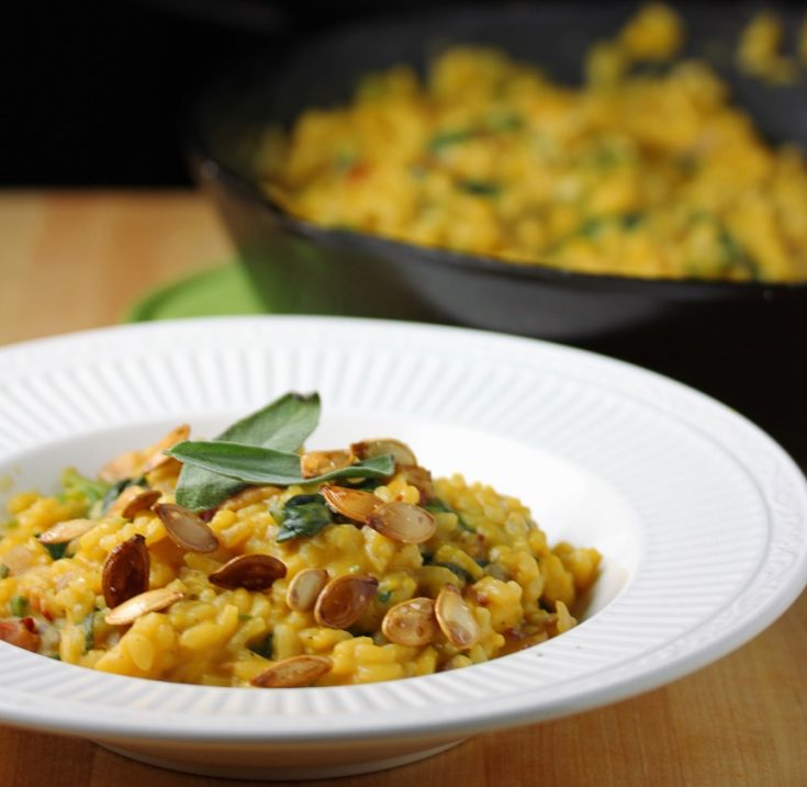Pumpkin and Caramelized Onion Risotto