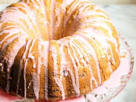 Cranberry Orange Christmas Pound Cake