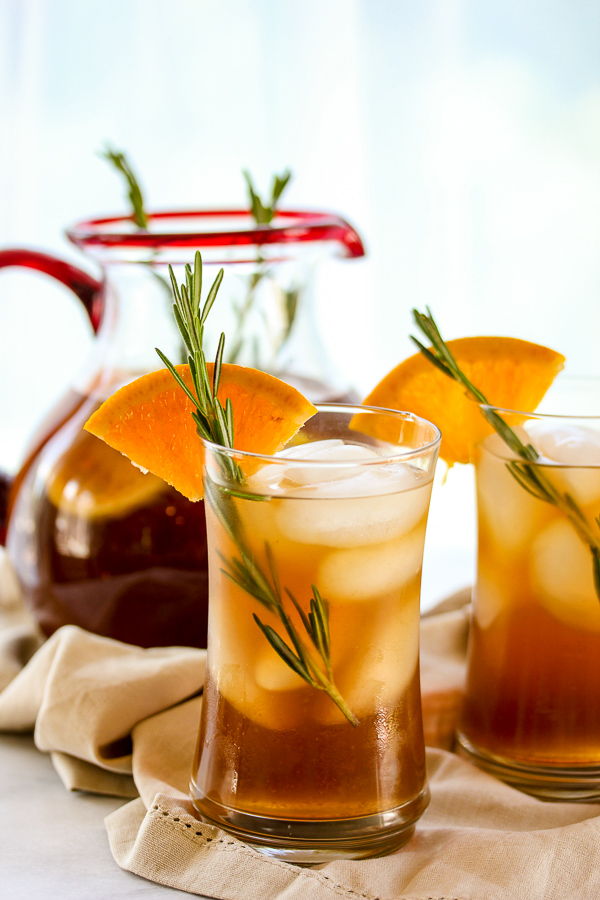 Rosemary Orange Ice Tea