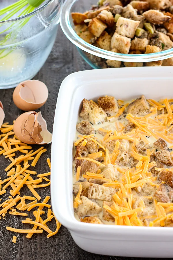 Sourdough Stuffing Egg Casserole