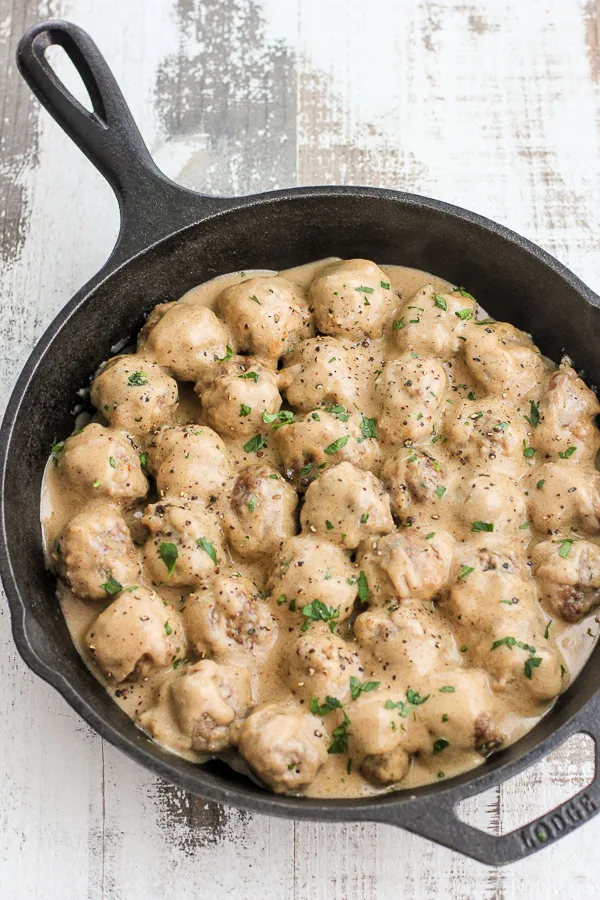 Skillet Swedish Meatballs