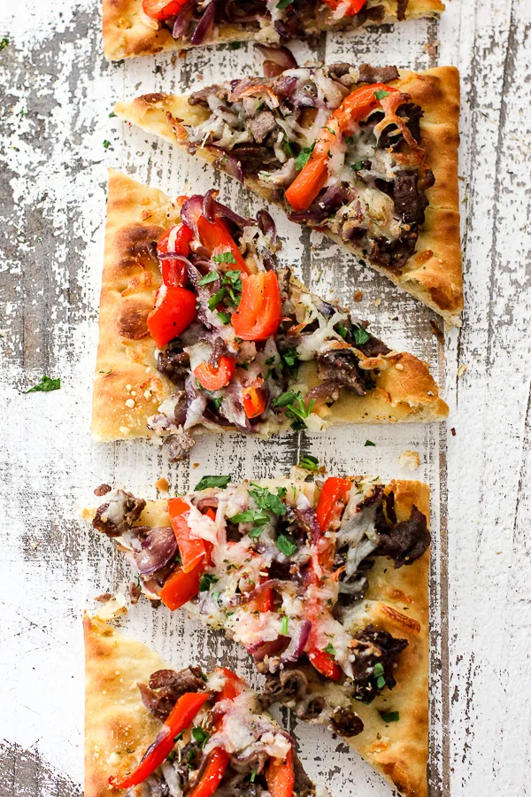 Philly Cheesesteak Flatbread