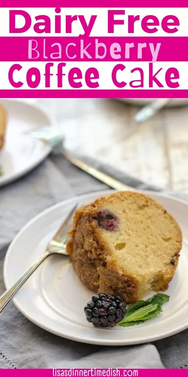 Dairy Free Blackberry Coffee Cake