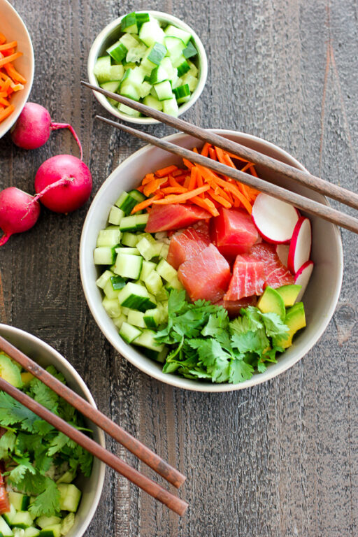 Tuna Poke Bowl Recipe Lisa S Dinnertime Dish   Tuna Poke Bowls 4728 512x768 