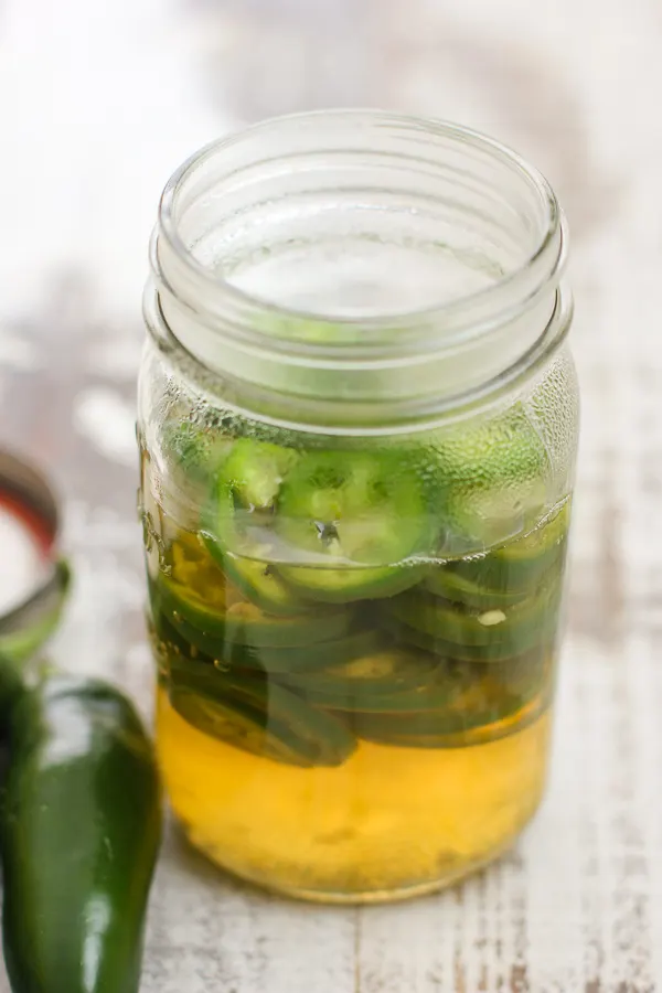 pickled jalapeno in a jar