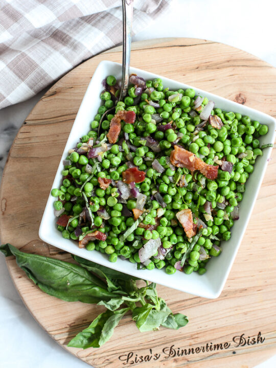 Savory Sweet Peas and Bacon (Sweet Peas with Bacon)