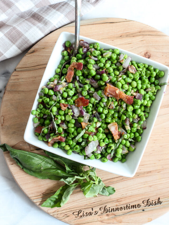 Sauteed Sweet Peas with Bacon and Onion Story