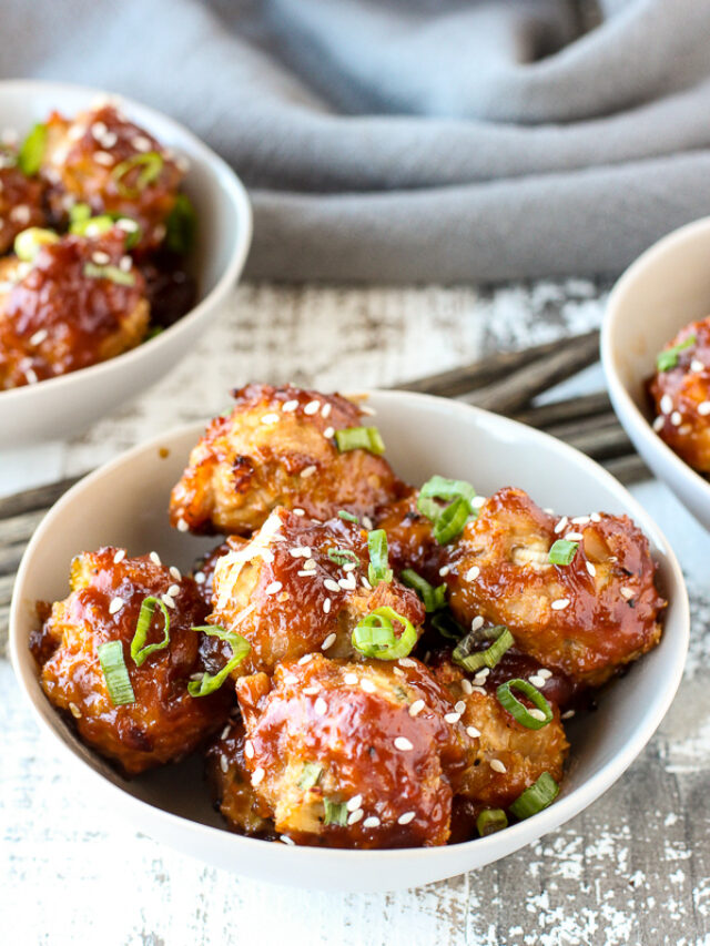 Homemade General Tso’s Chicken Meatballs Story