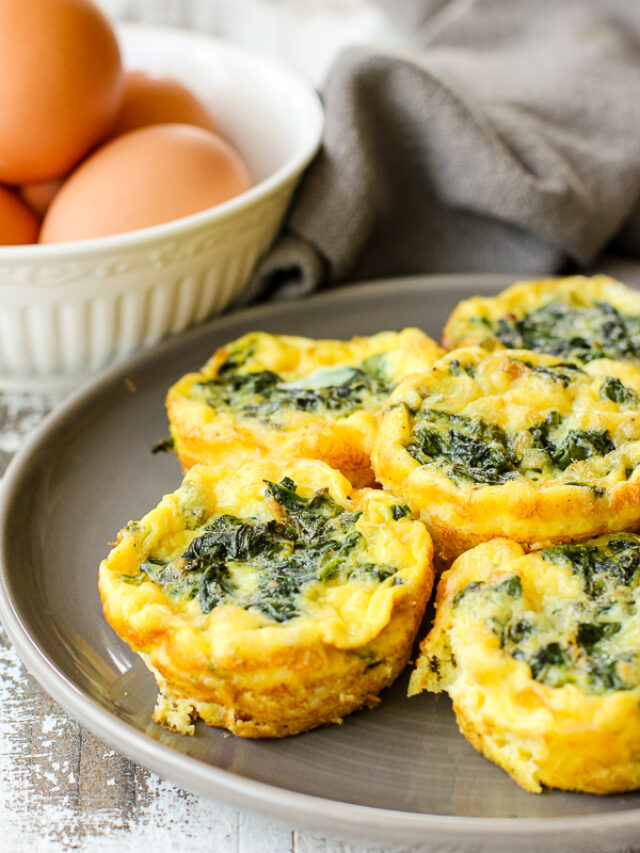 Mini Bacon Gruyere Spinach Frittatas Story